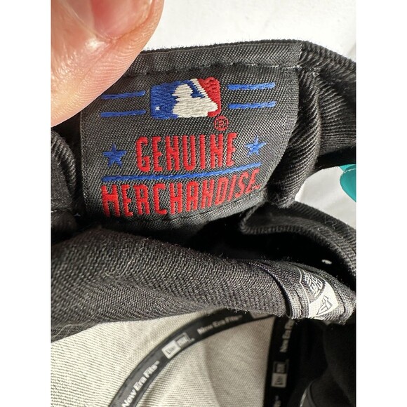 New Era Florida Marlins MLB Cap One Size Black Teal Snap Back Baseball - Picture 5 of 9